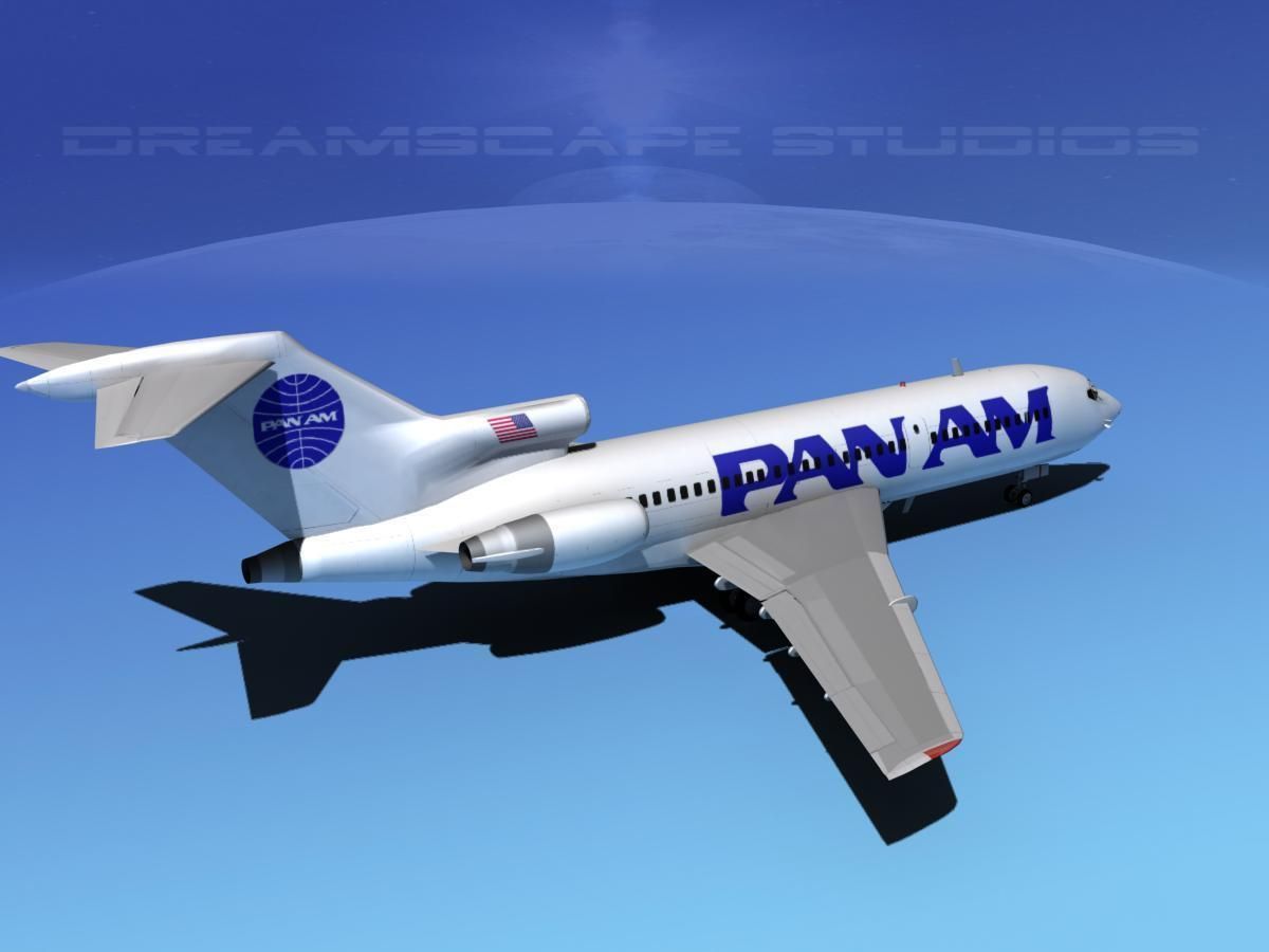 Boeing 727-100 Pan Am 2 3D model_4