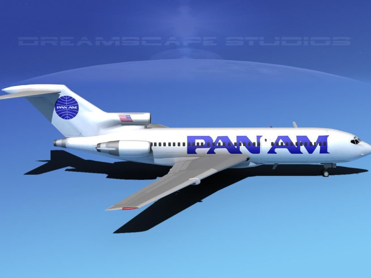 Boeing 727-100 Pan Am 2 3D model_5