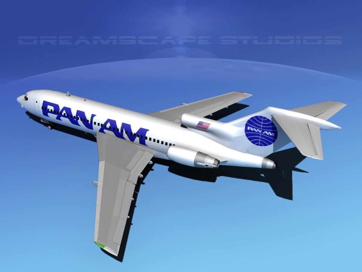 Boeing 727-100 Pan Am 2 3D model_9