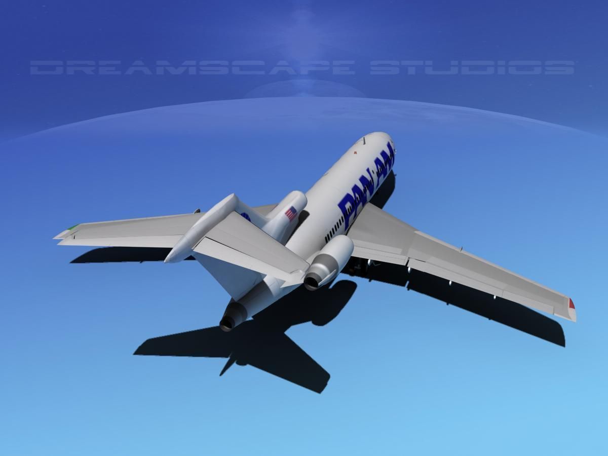 Boeing 727-100 Pan Am 2 3D model_7