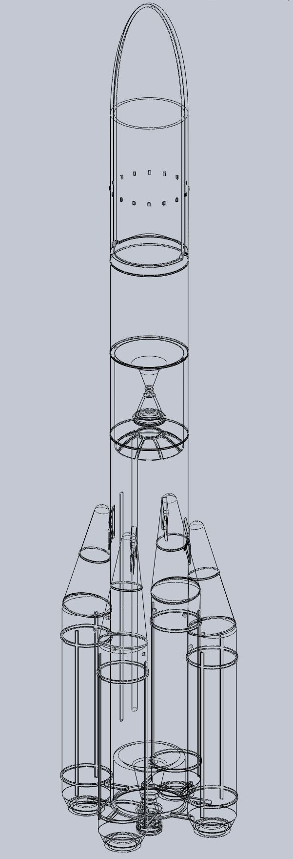 Ariane 6 Rocket - Detail Printable Scale Model 3D print model_1