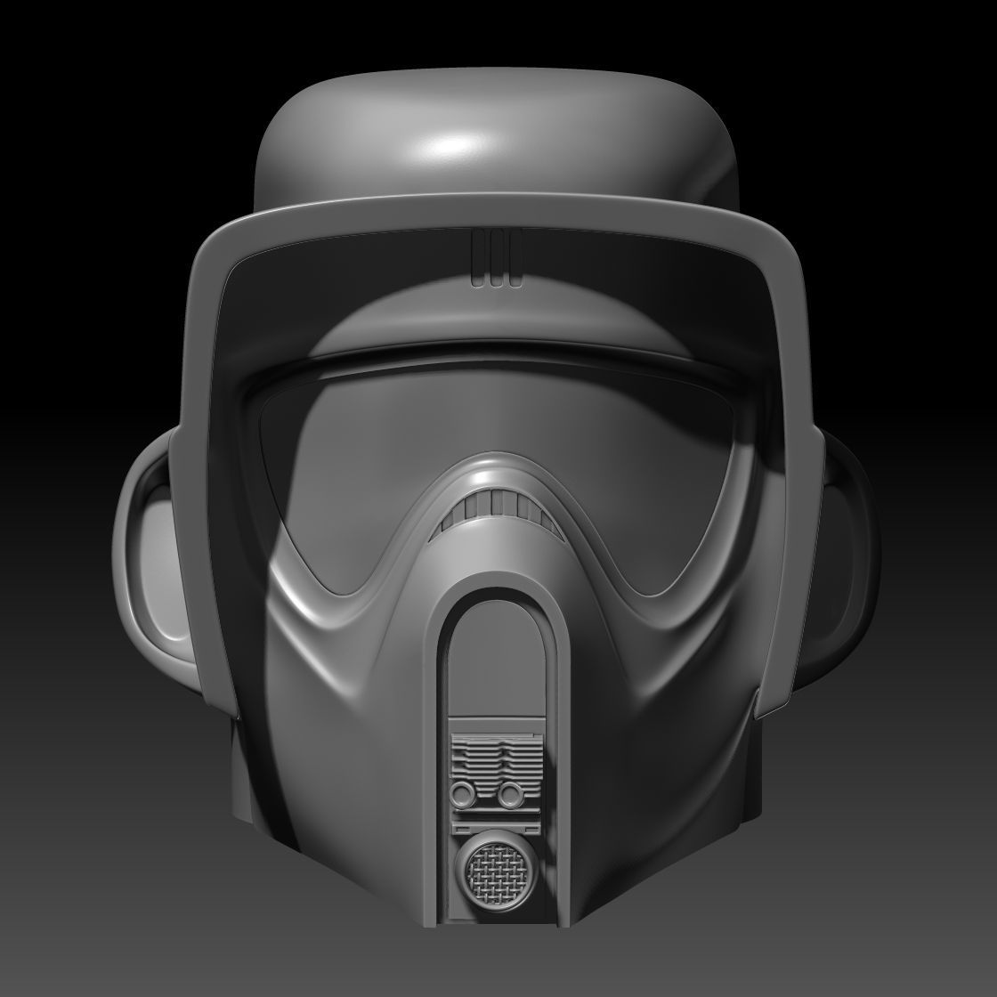 Star Wars Biker Scout Helmet 3D Printable Model 3D print model_2