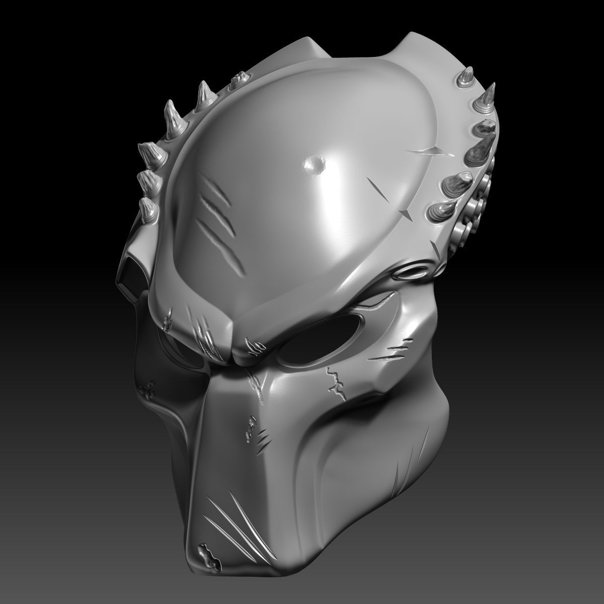 The Wolf Predator Wearable Mask 3D Printable Model 3D print model_1