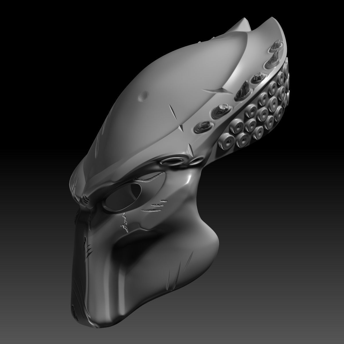 The Wolf Predator Wearable Mask 3D Printable Model 3D print model_2