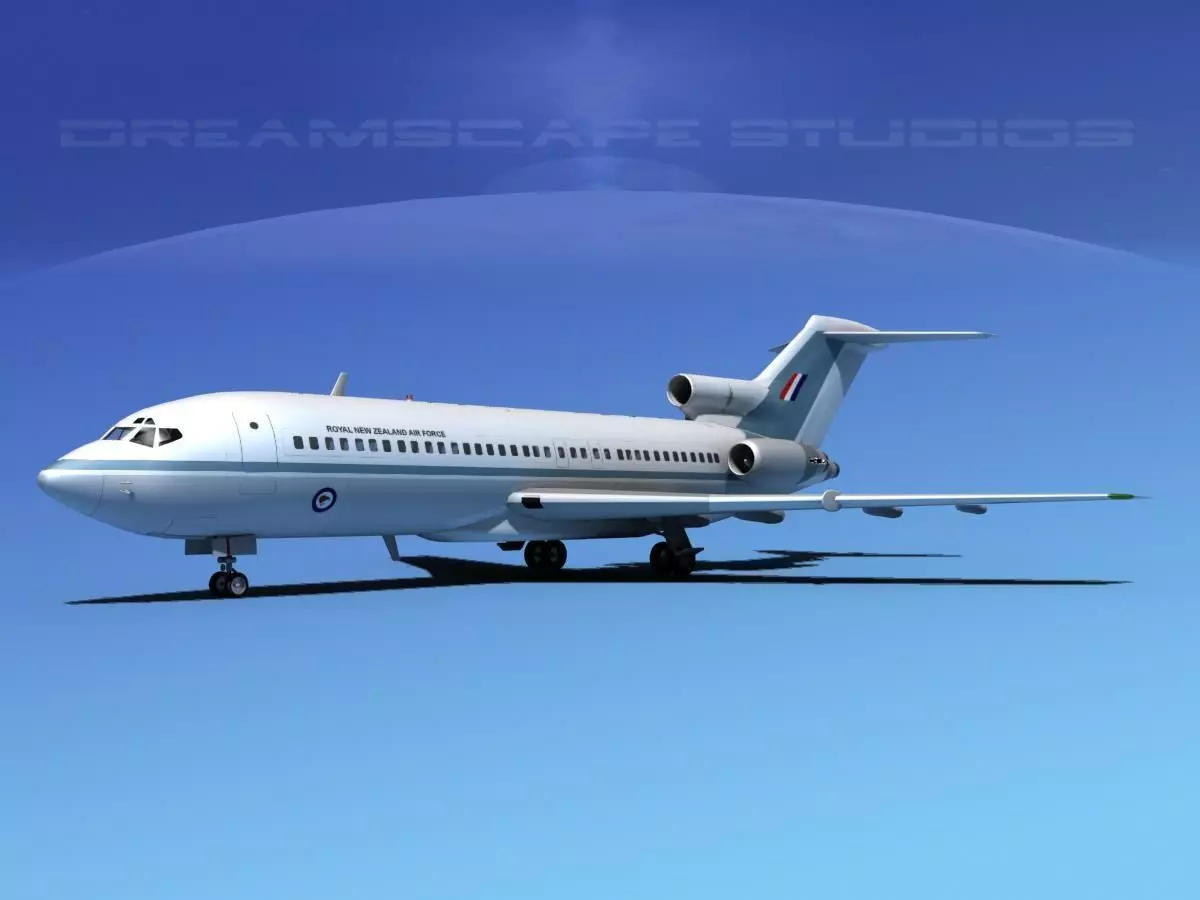 Boeing 727-100 Royal New Zealand Air Force 3D model