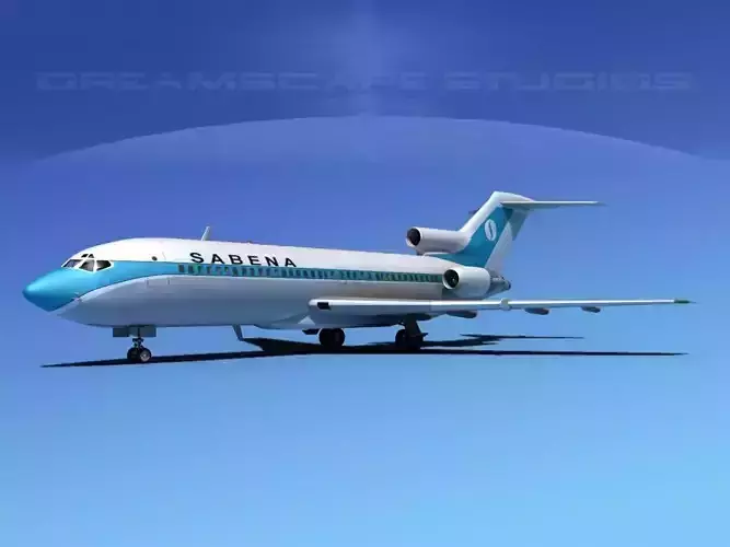 Boeing 727-100 Sabena 1 3D model