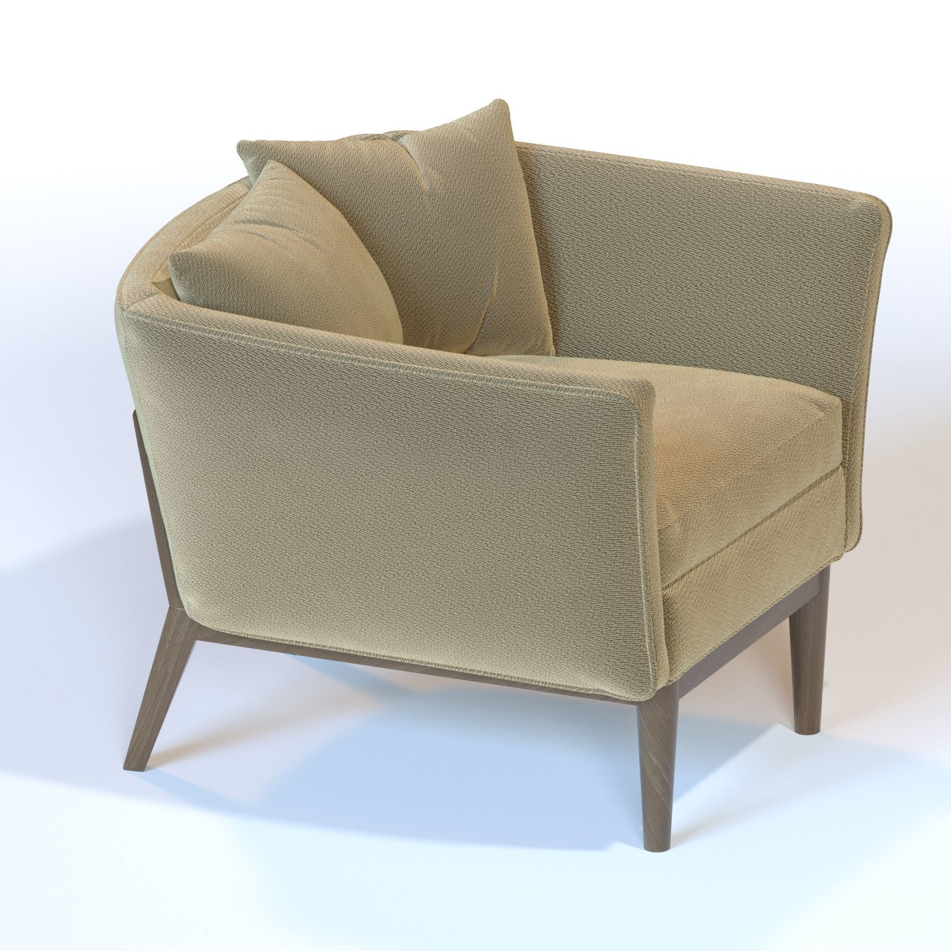 BRIGHT AARON LOUNGE CHAIR 3D model_2