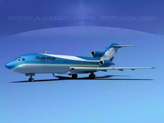 Boeing 727-100 SAHSA 3D model