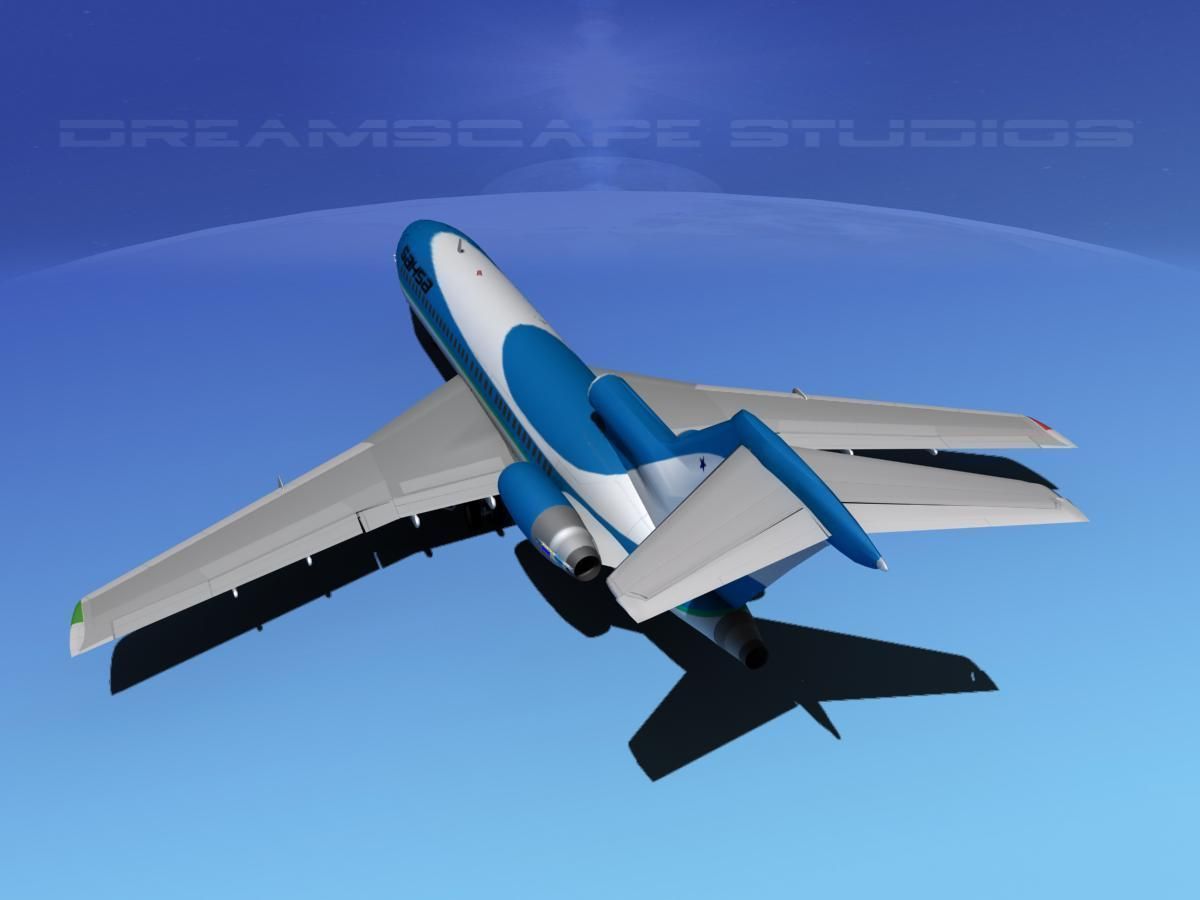 Boeing 727-100 SAHSA 3D model_7