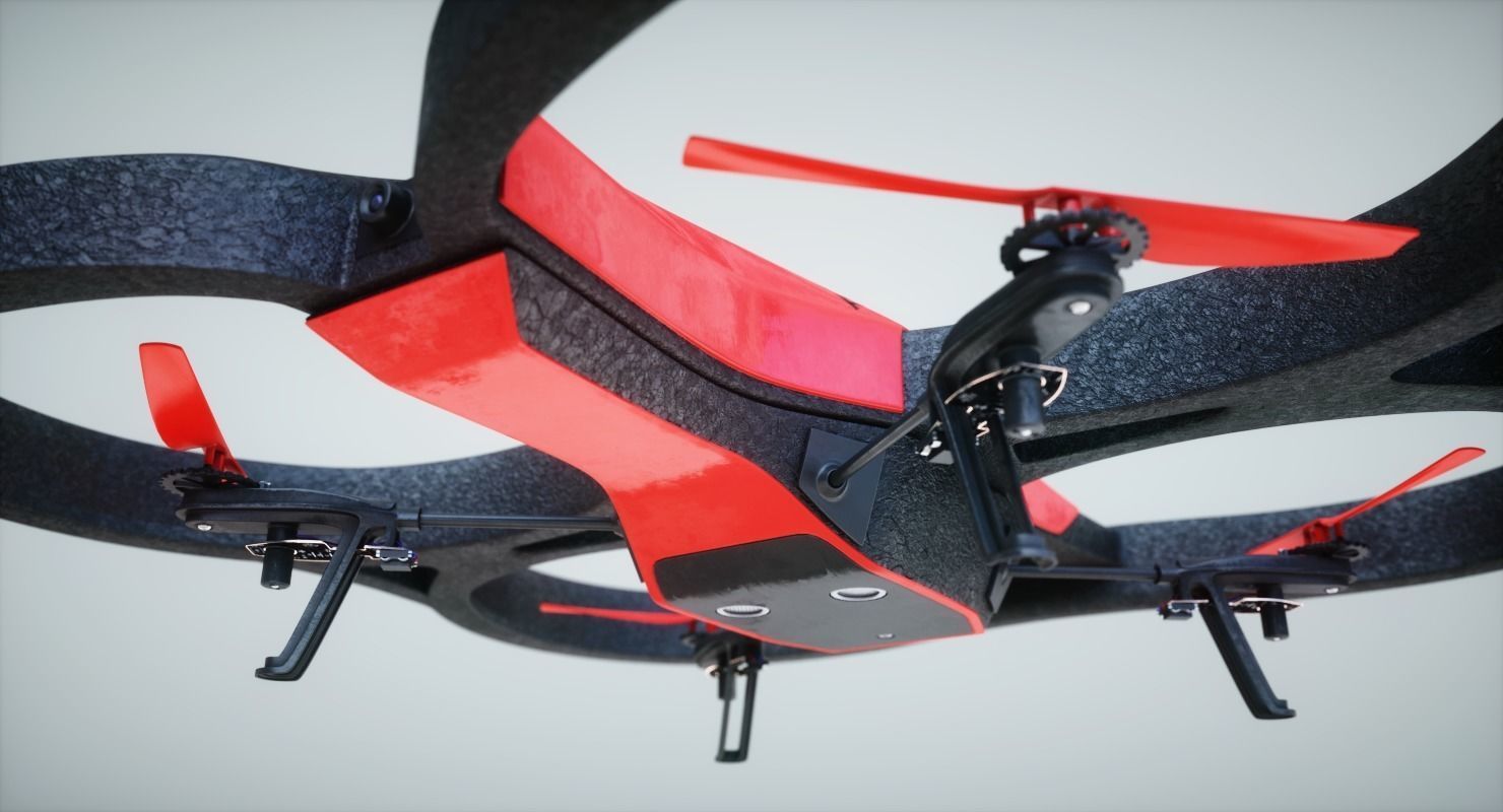 Parrot Drone 3D model_4