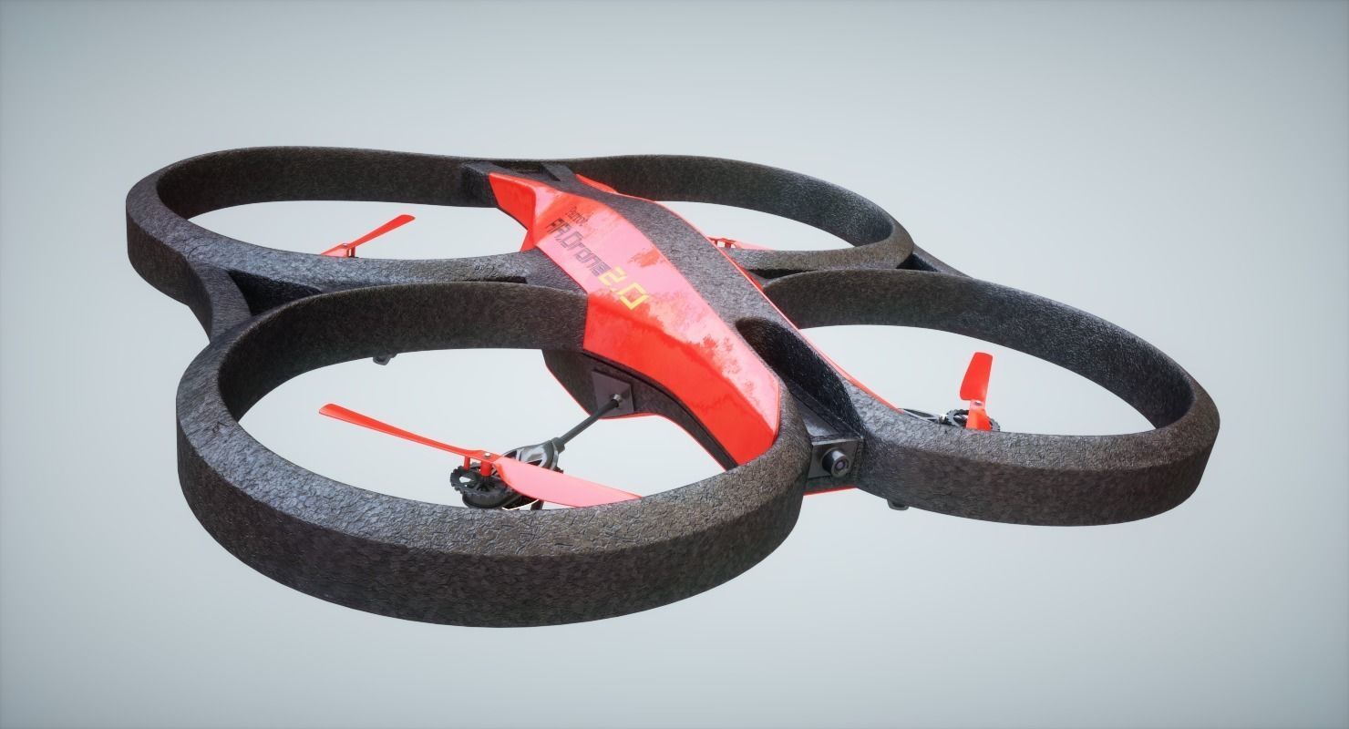 Parrot Drone 3D model_6
