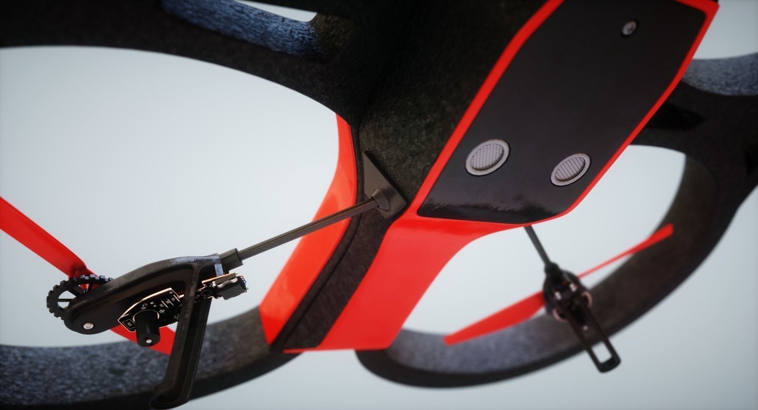 Parrot Drone 3D model_3