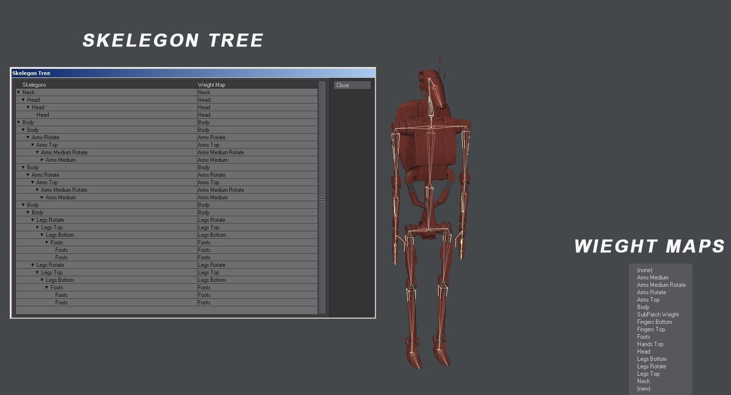 B1 Battle Droid 3D model_11