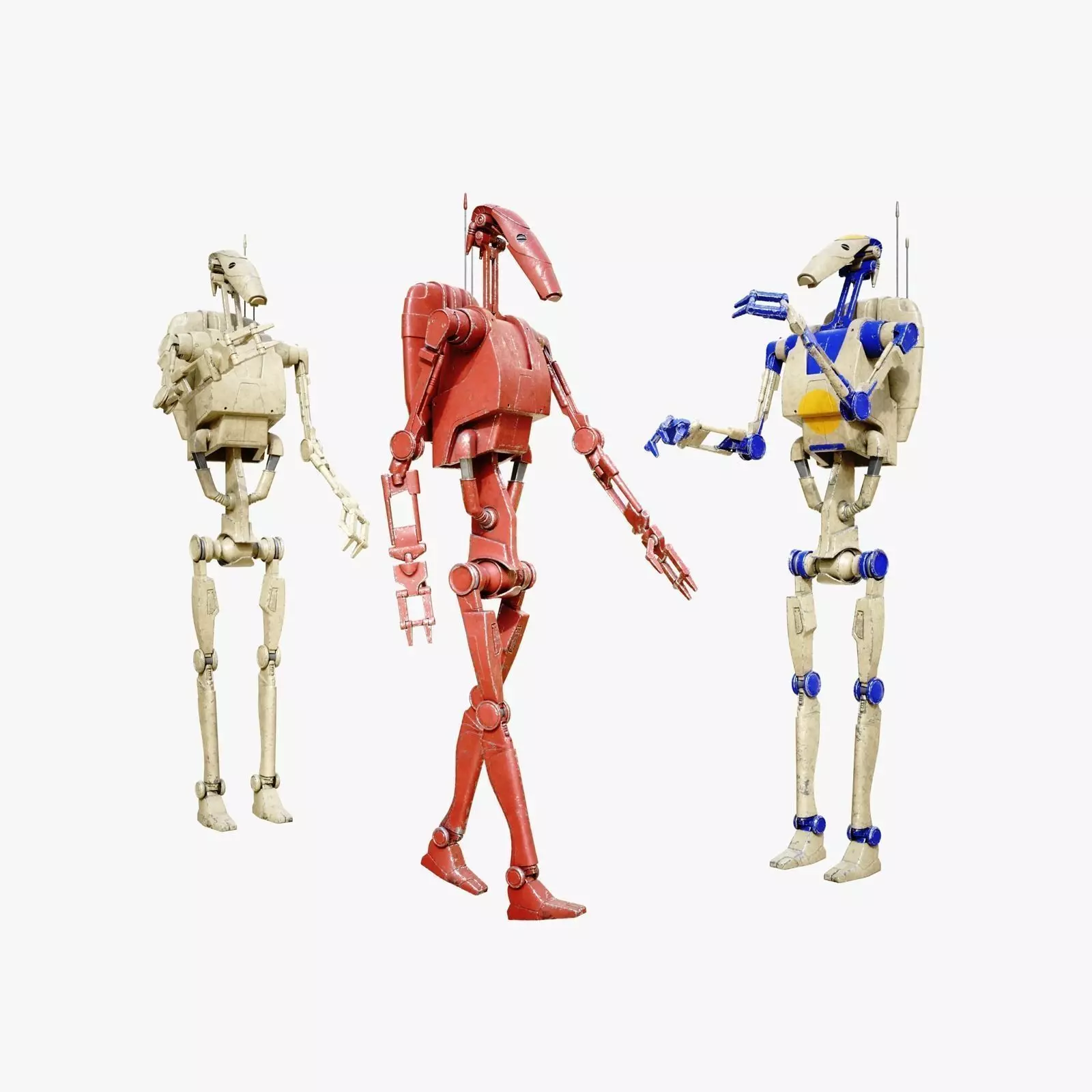 B1 Battle Droid 3D model_0