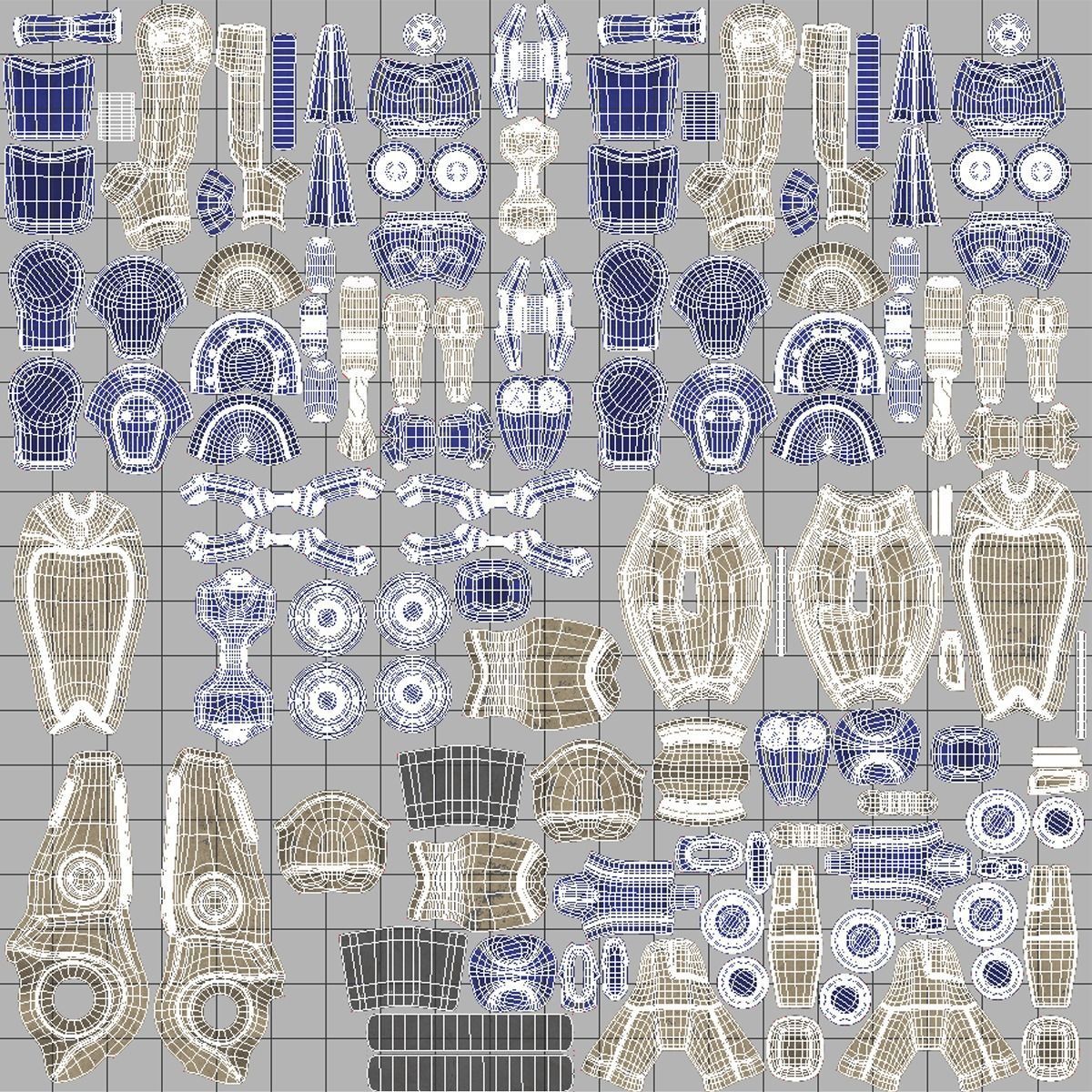 B1 Battle Droid 3D model_12