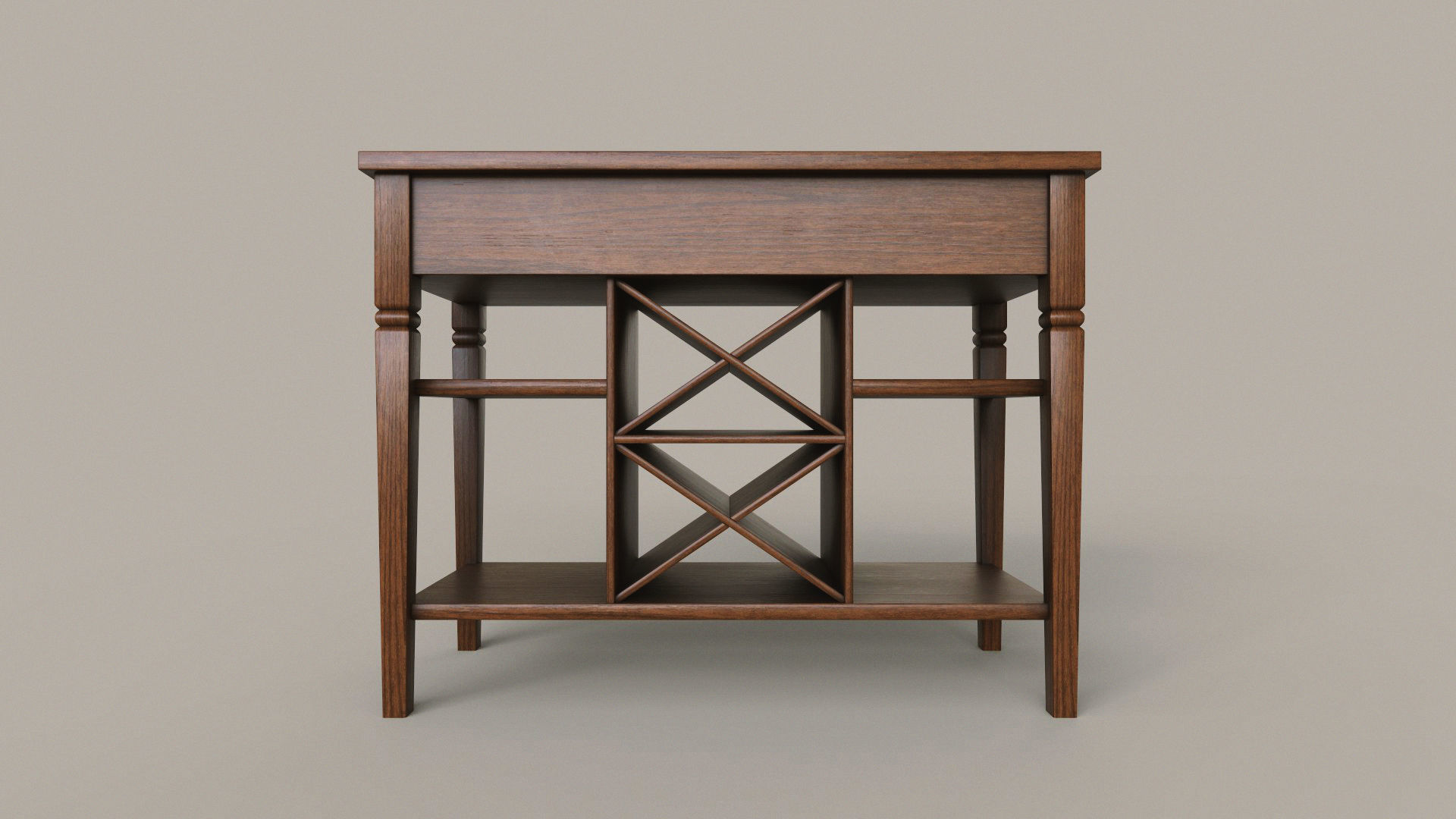 Dining Room Drawer Low-poly 3D model_8