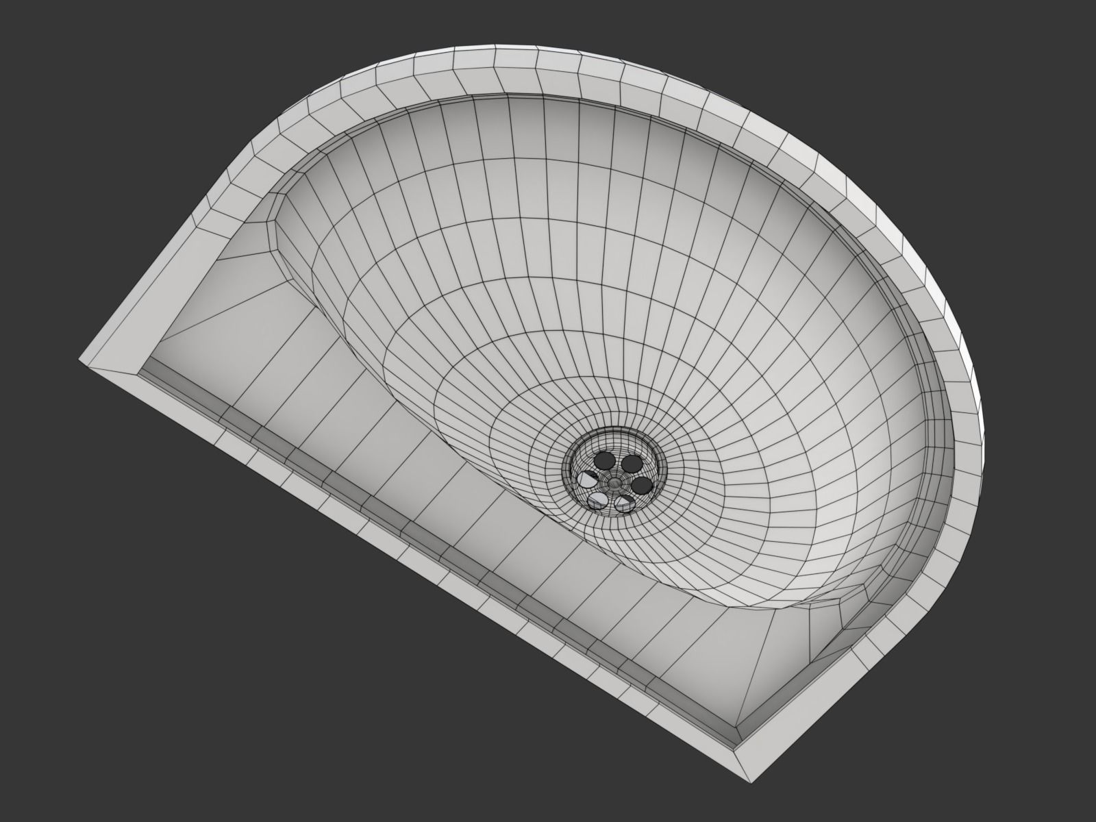 Retro Washing Sink 3D model_13