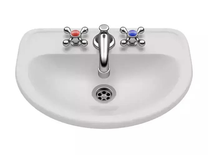 Retro Washing Sink 3D model