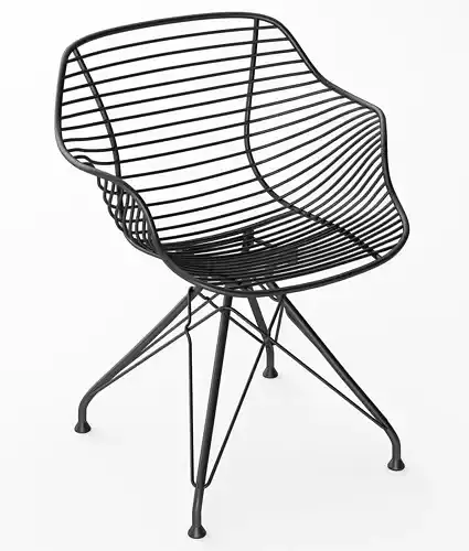Wire dining chair