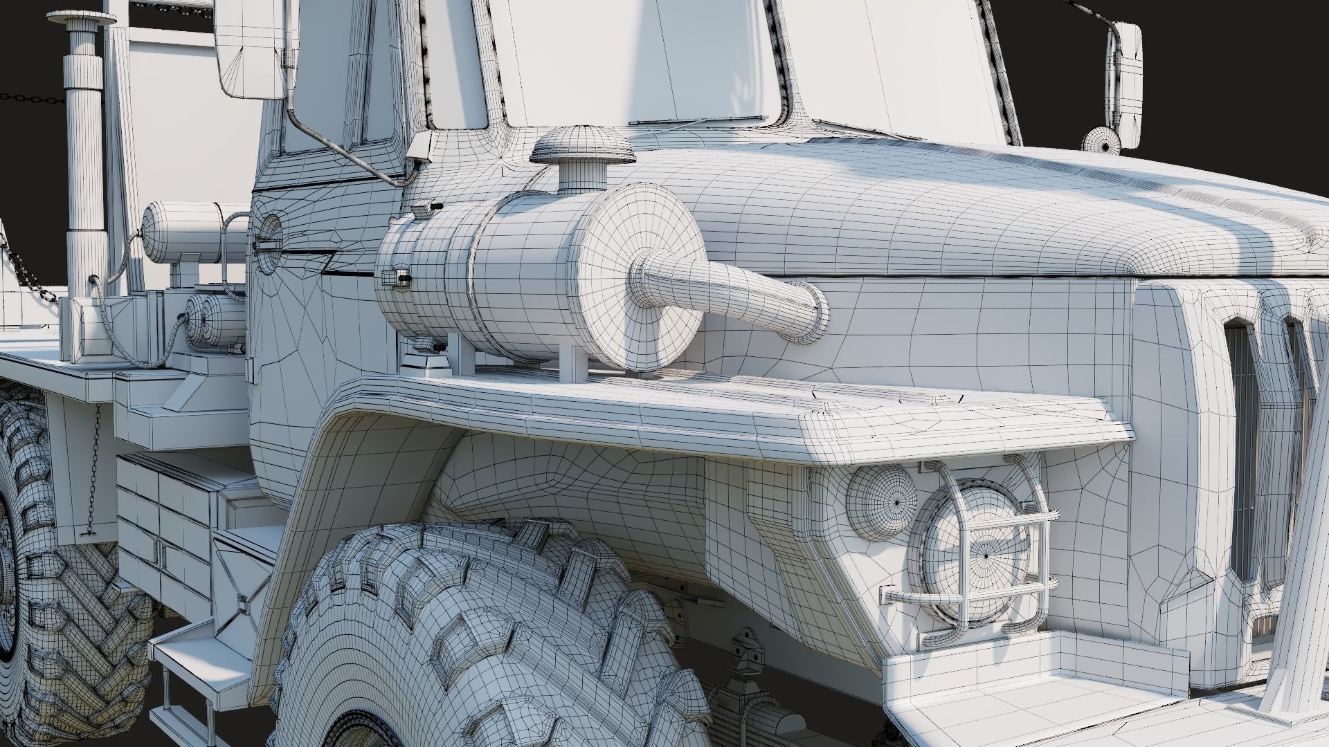 Russian Truck Ural 4320 3D model_15