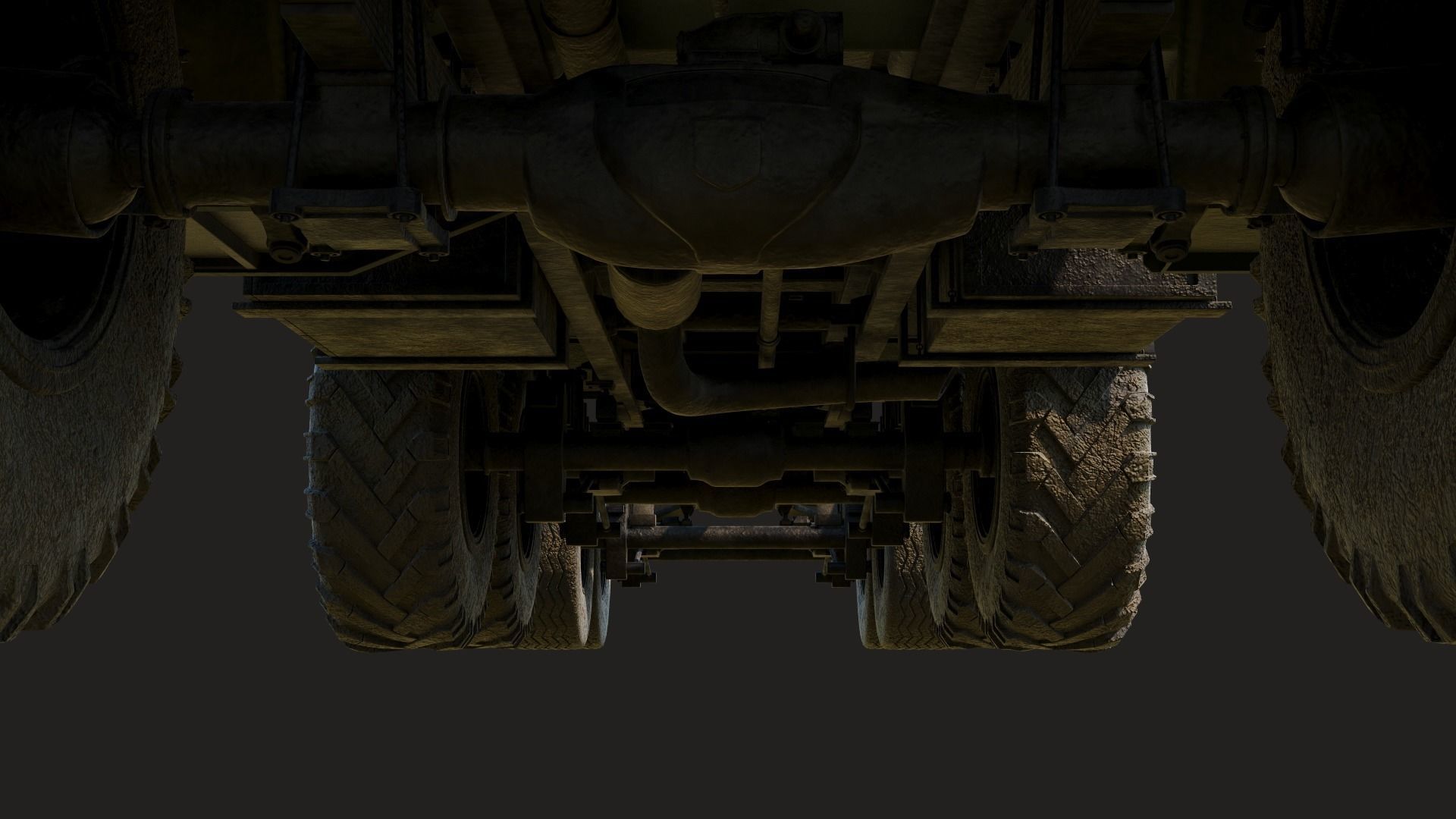 Russian Truck Ural 4320 3D model_16