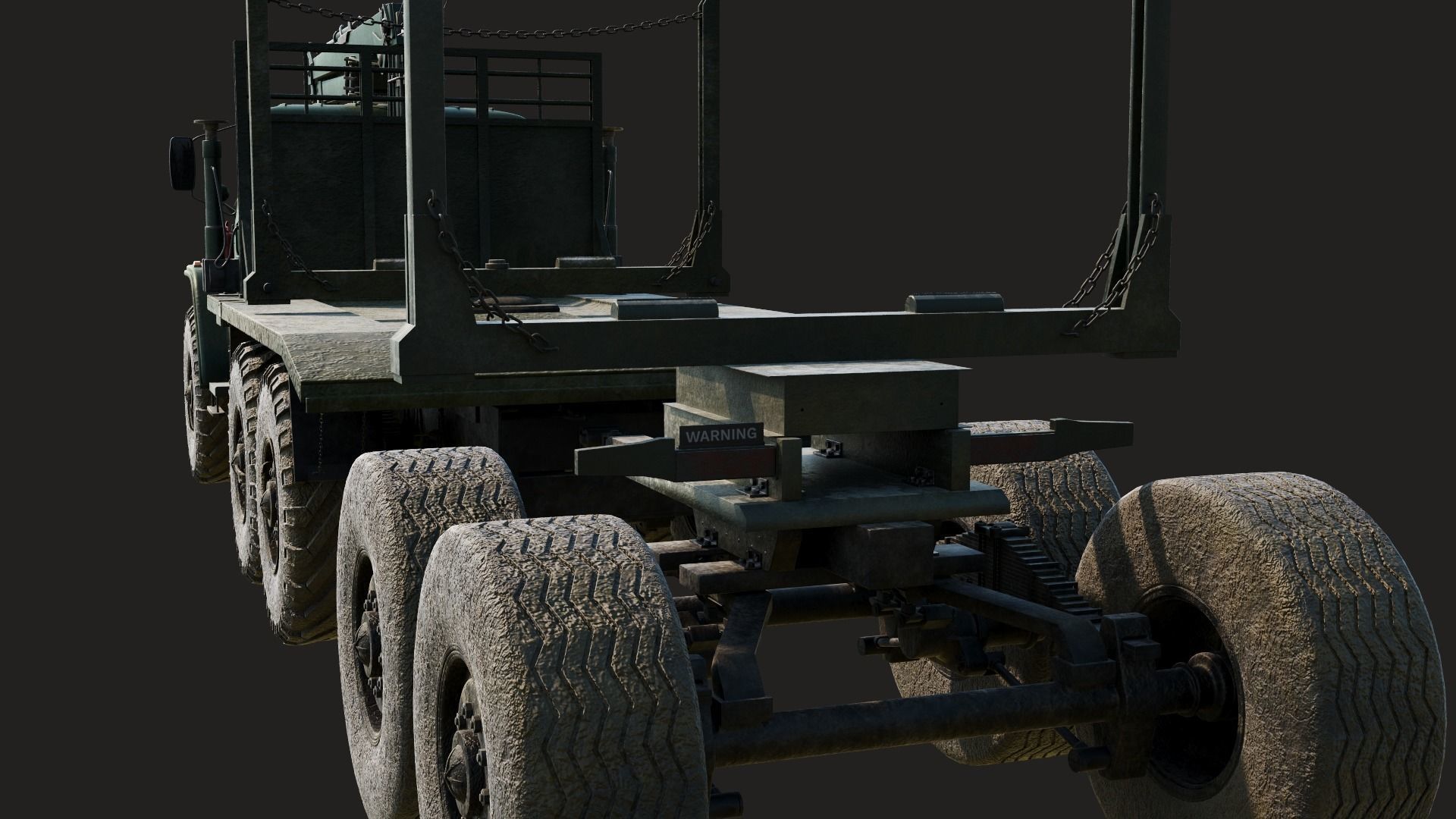 Russian Truck Ural 4320 3D model_11