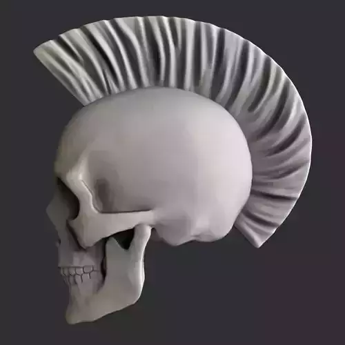 3d STL models for CNC skull