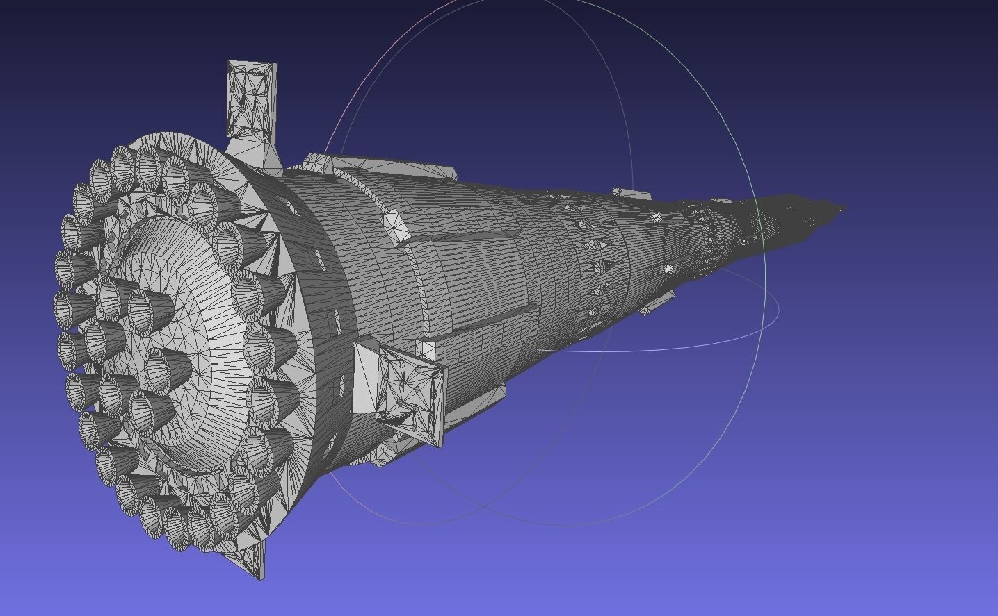 N1-L3 Soviet Moon Rocket Concept Printable Model 3D print model_16