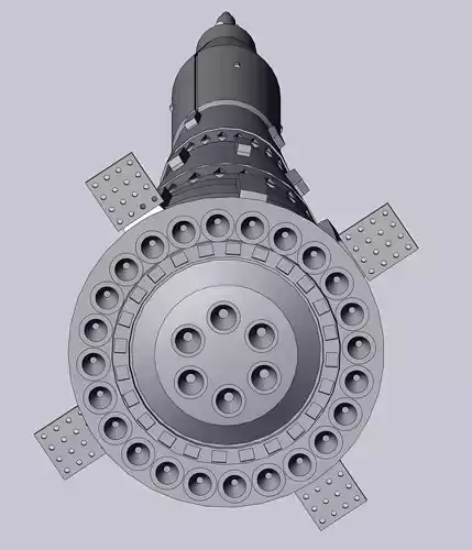N1-L3 Soviet Moon Rocket Concept Printable Model 3D print model