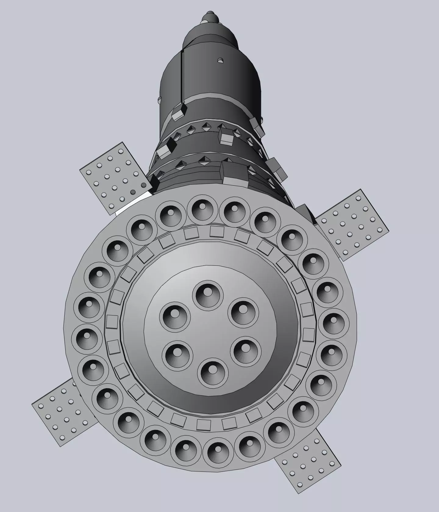 N1-L3 Soviet Moon Rocket Concept Printable Model 3D print model_0