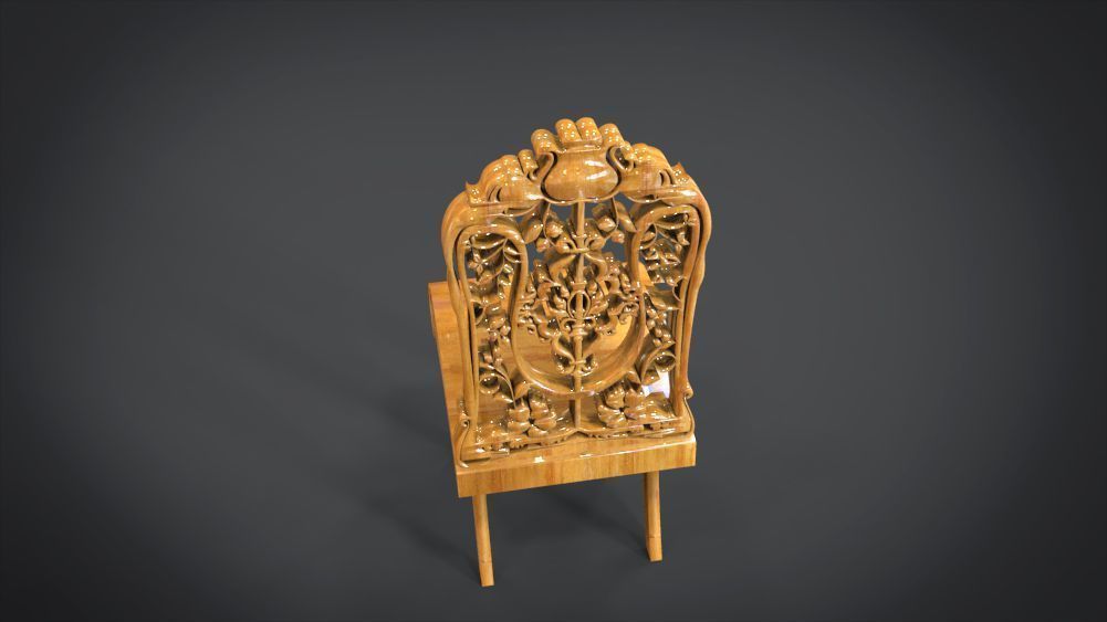 Classic Ornament Chair 3D print model_19