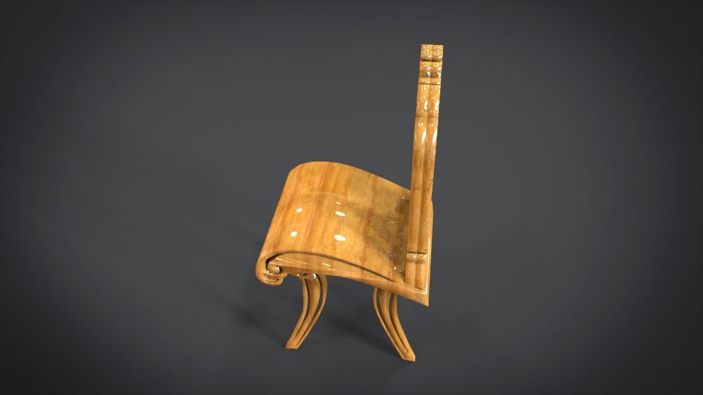 Classic Ornament Chair 3D print model_15