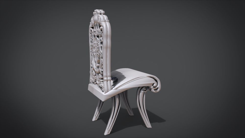 Classic Ornament Chair 3D print model_31
