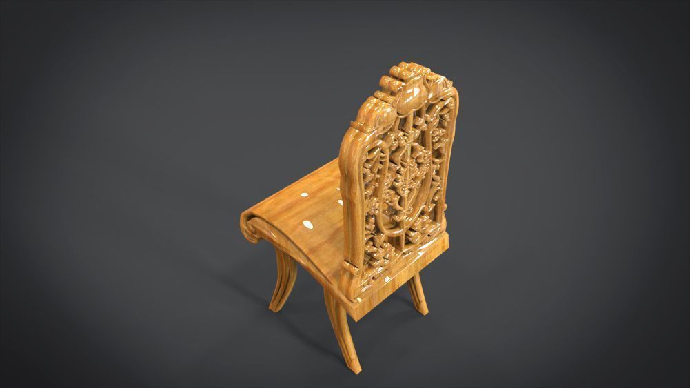 Classic Ornament Chair 3D print model_17