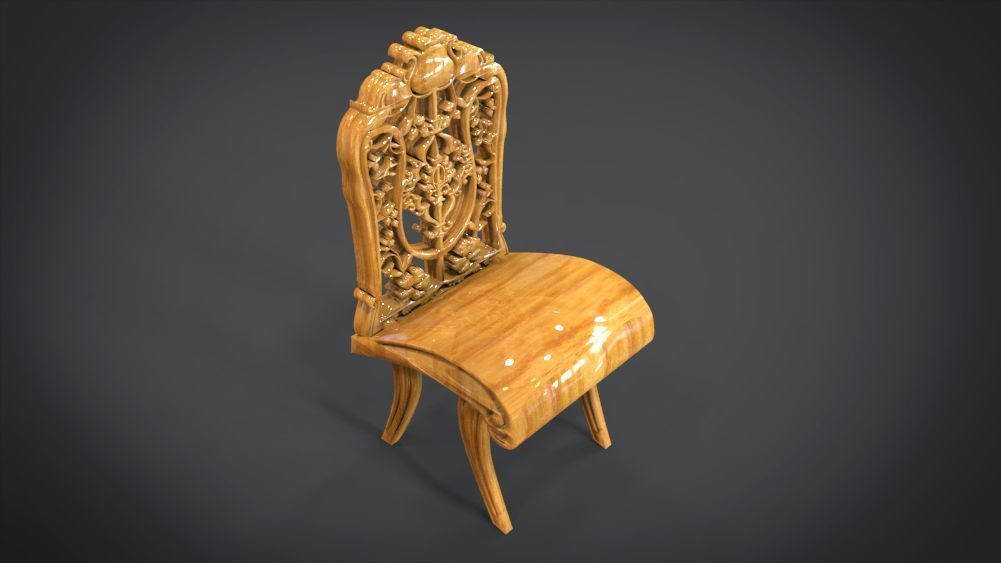 Classic Ornament Chair 3D print model_22