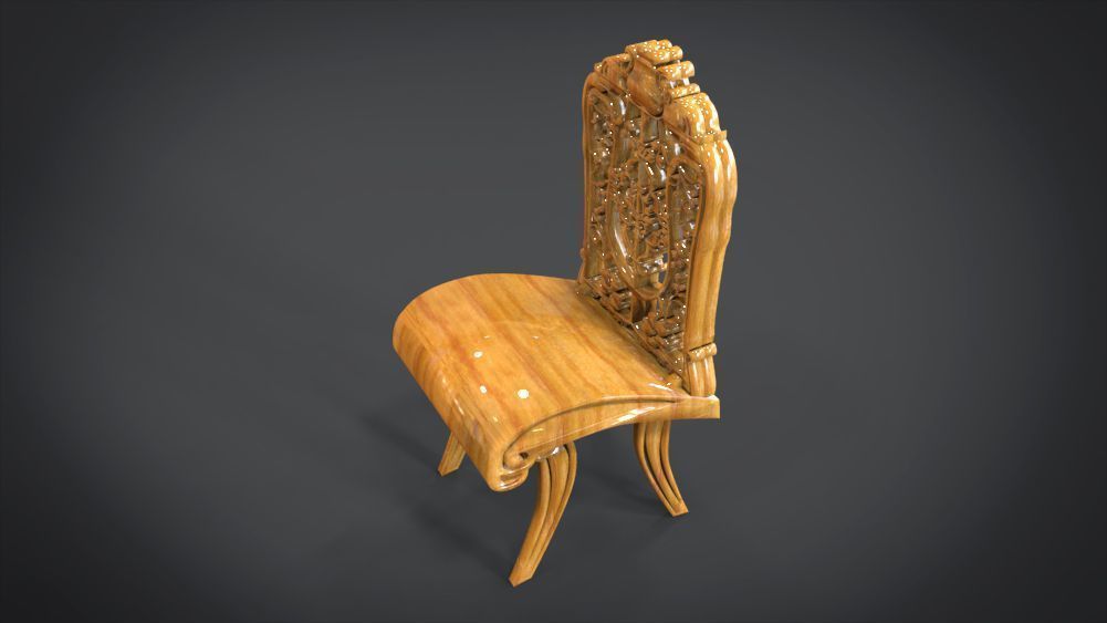 Classic Ornament Chair 3D print model_14
