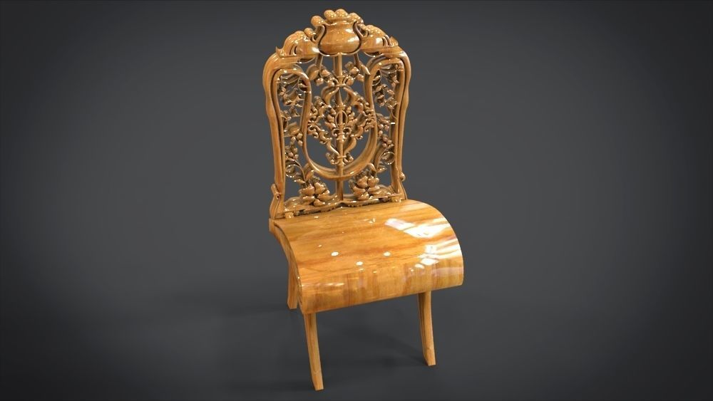 Classic Ornament Chair 3D print model_7
