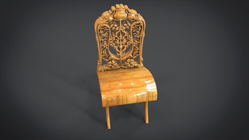 Classic Ornament Chair 3D print model_23