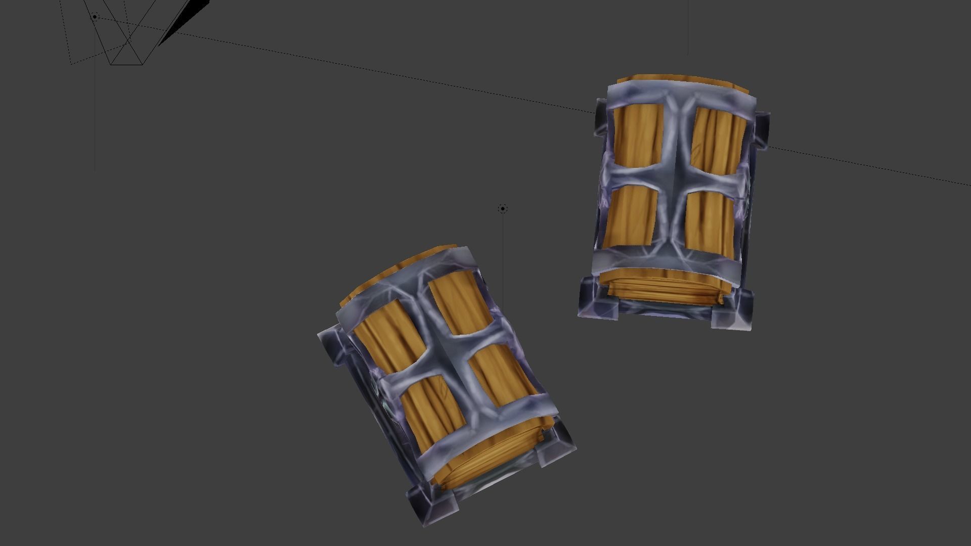 low polygon treasure chest for games 3D Model Collection_7