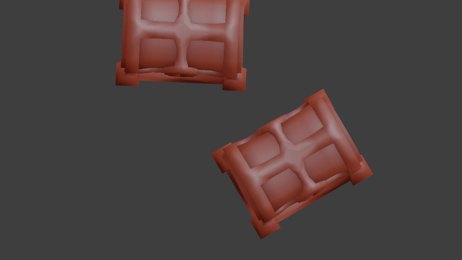 low polygon treasure chest for games 3D Model Collection_4