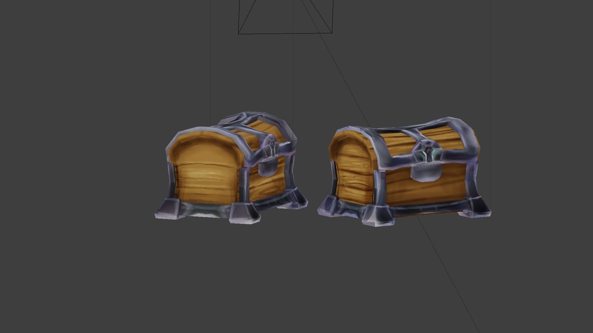 low polygon treasure chest for games 3D Model Collection_3