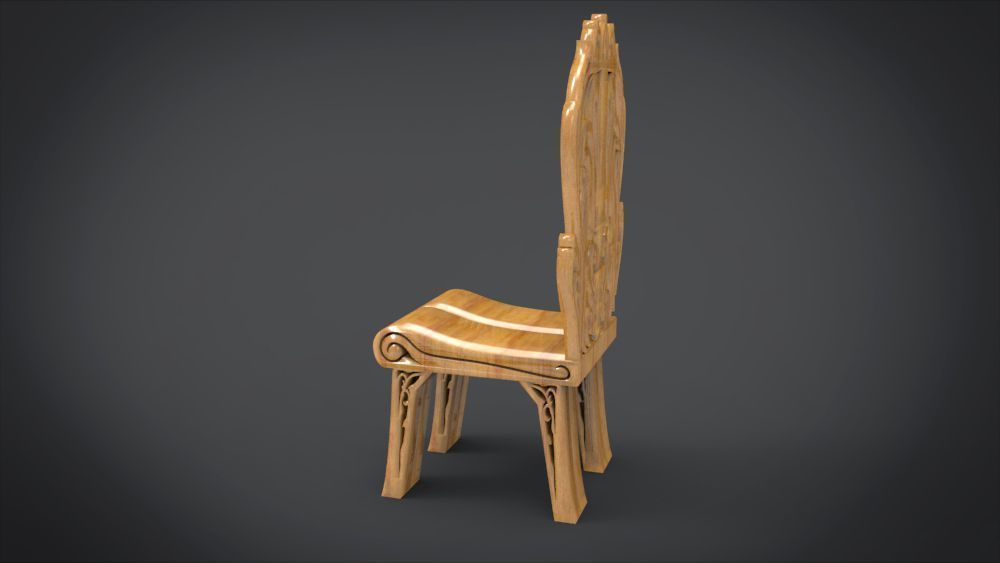 Classic Mandala Chair 3D print model_2