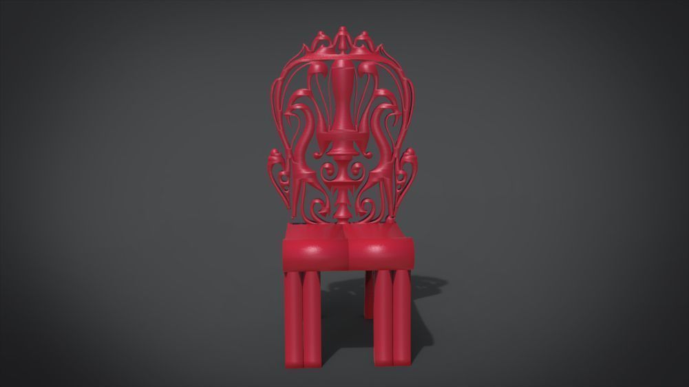 Classic Mandala Chair 3D print model_31