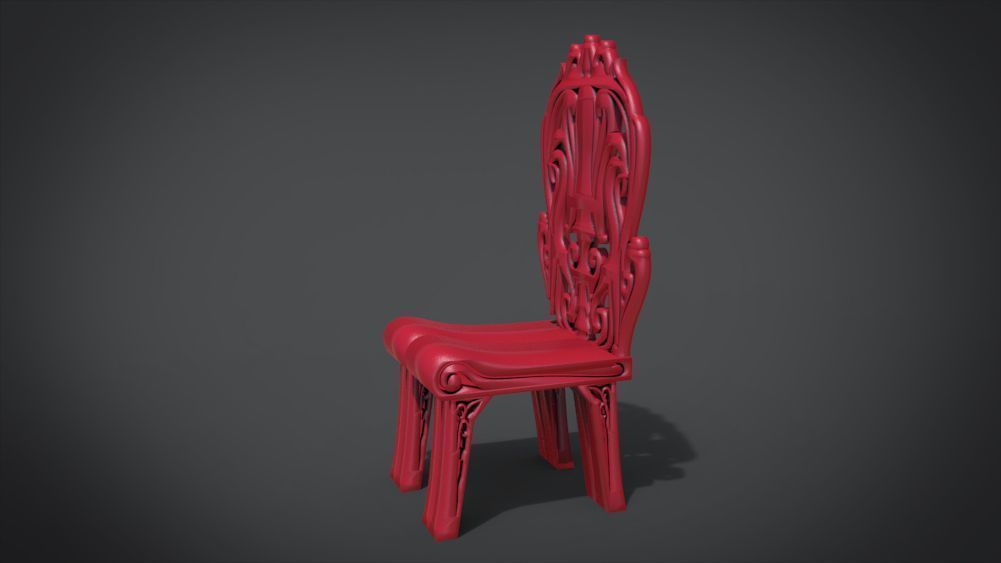 Classic Mandala Chair 3D print model_23