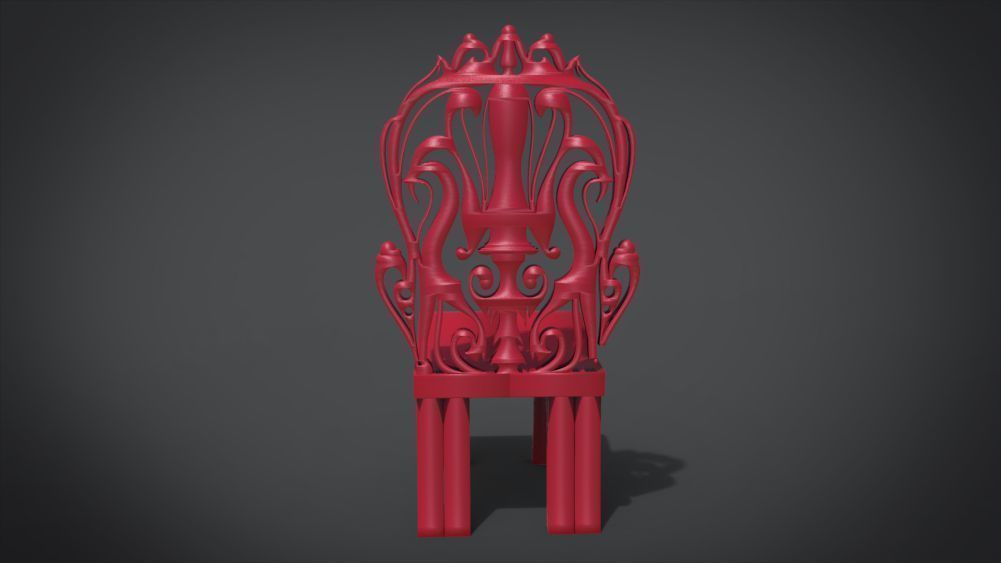 Classic Mandala Chair 3D print model_26