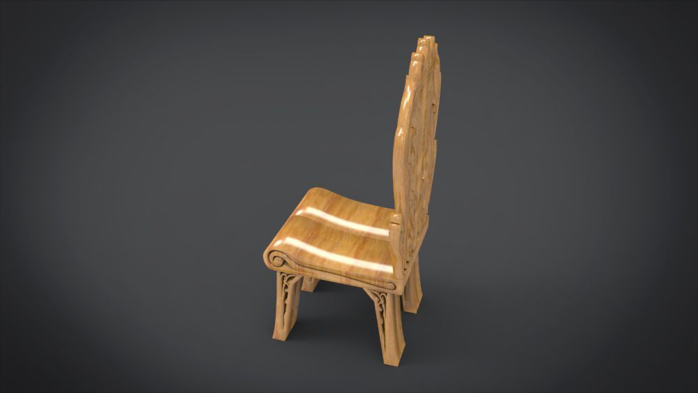 Classic Mandala Chair 3D print model_14