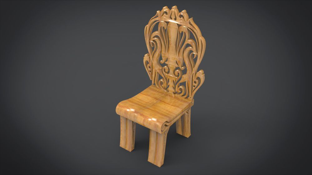 Classic Mandala Chair 3D print model_12