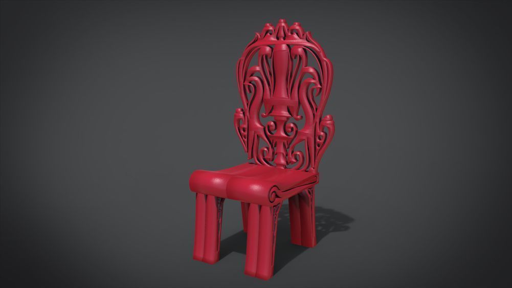 Classic Mandala Chair 3D print model_22