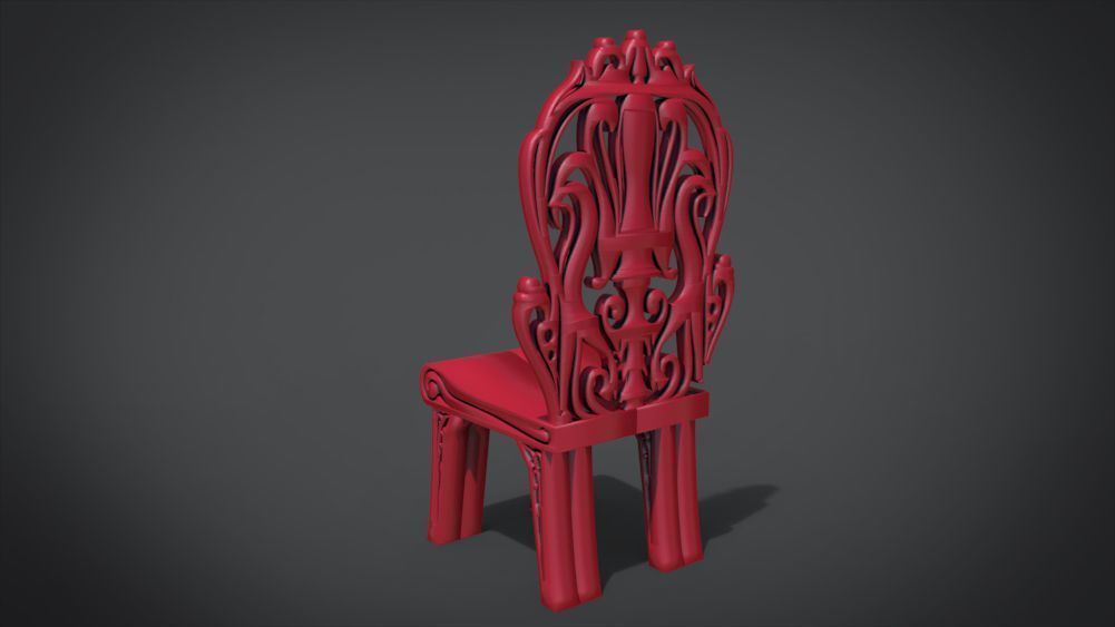 Classic Mandala Chair 3D print model_25