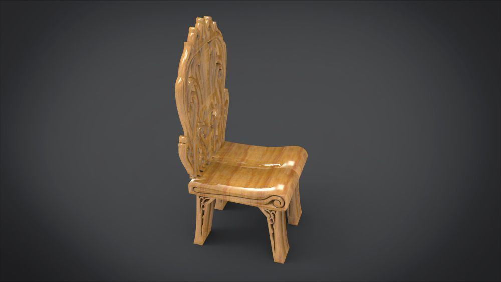 Classic Mandala Chair 3D print model_18
